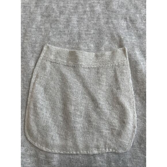 M Made In Italy Wm Sz Med Sharkbite Green Linen-Blend Top Bohemian Norm Eurocore - Picture 3 of 11